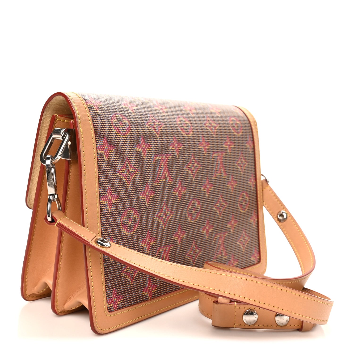 Louis Vuitton Monogram LV Pop Dauphine MM Rose 3 of 9