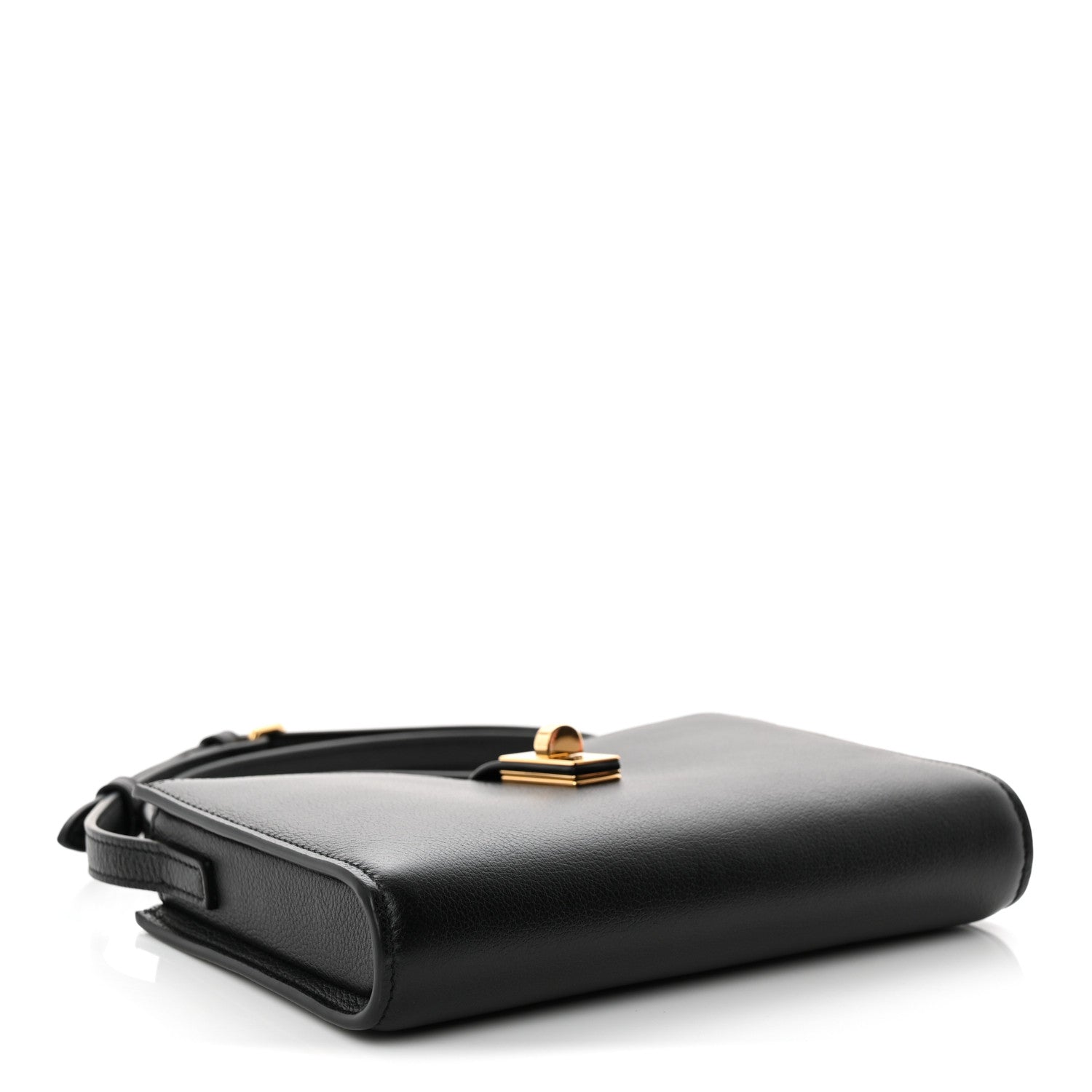 Celine Grained Calfskin 16 Pochette Black 4 of 10