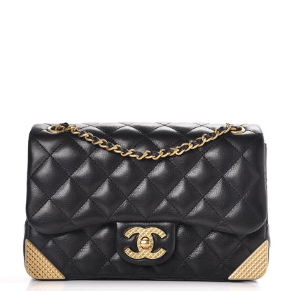 Chanel Calfskin Quilted Mini Rock The Corner Flap Black 1 of 8