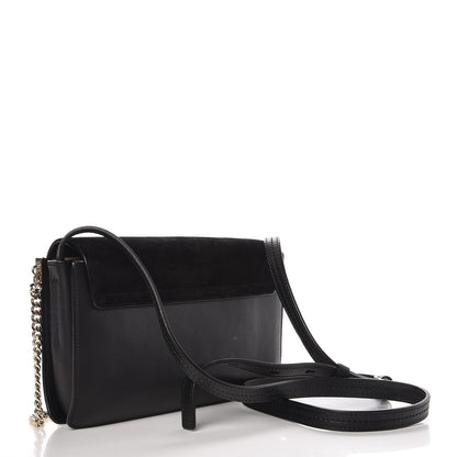 Chloe Suede Calfskin Small Faye Shoulder Bag Black 3 of 7