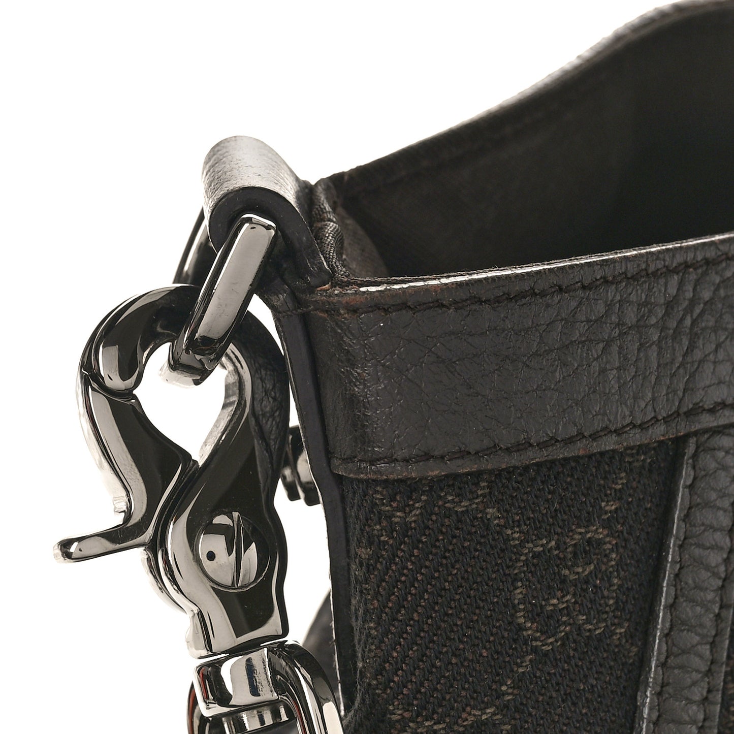 Monogram Medium Abbey Convertible Tote Dark Brown