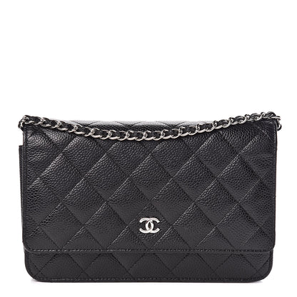 Chanel Caviar Quilted Wallet On Chain WOC Black 1 of 13