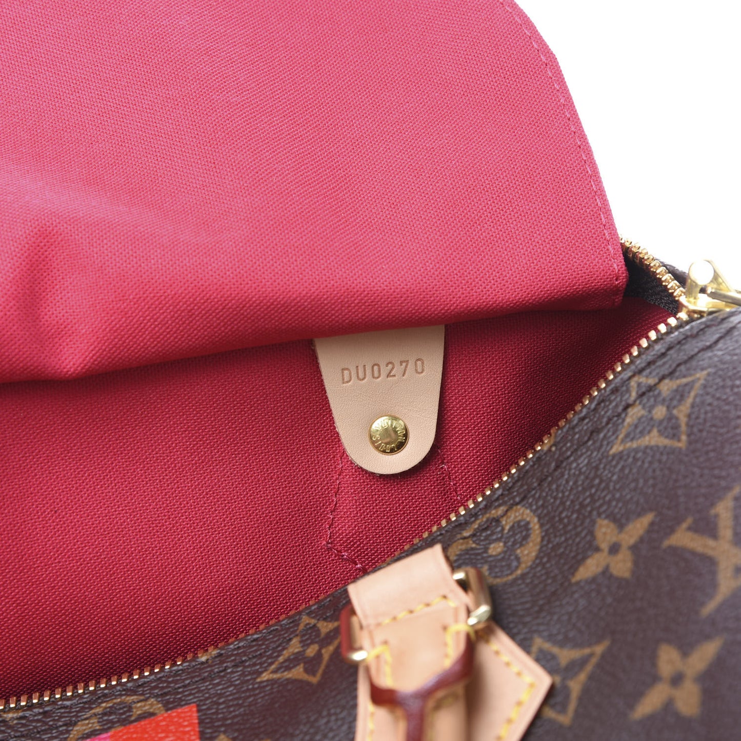 Monogram My LV Heritage Speedy Bandouliere 30 Fuchsia Rouge
