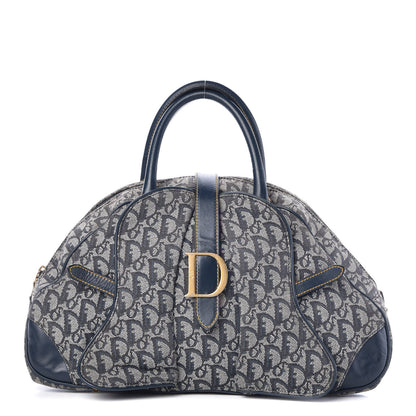 Christian Dior Monogram Saddle Bowler Navy 1 of 12