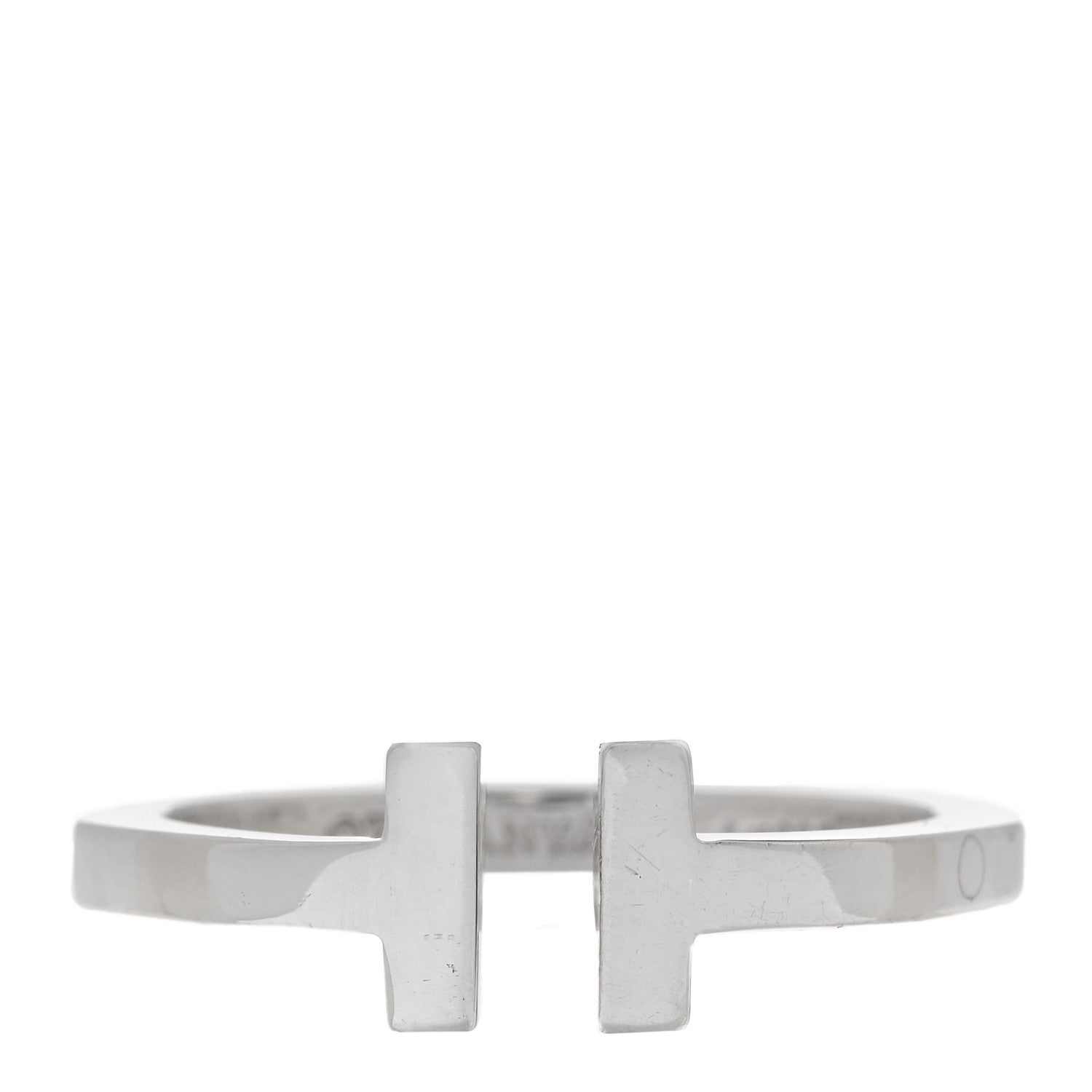 Tiffany Sterling Silver T Square Ring 65 11 1 of 4