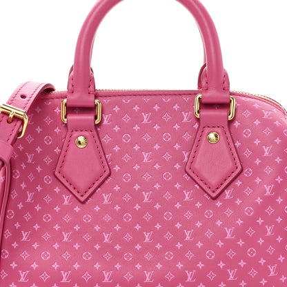 Louis Vuitton Calfskin Nanogram Embossed Speedy Bandouliere 20 Rose 7 of 9