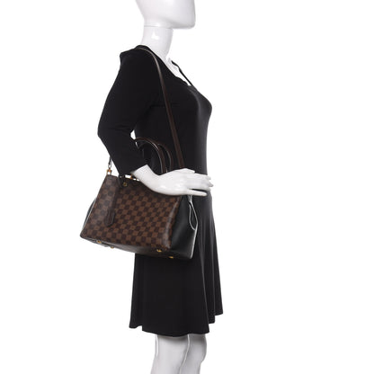 Louis Vuitton Damier Ebene Cuir Taurillon Brittany Black 2 of 9