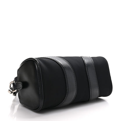 Prada Nylon Soft Calfskin Bowling Crossbody Bag Black 4 of 9