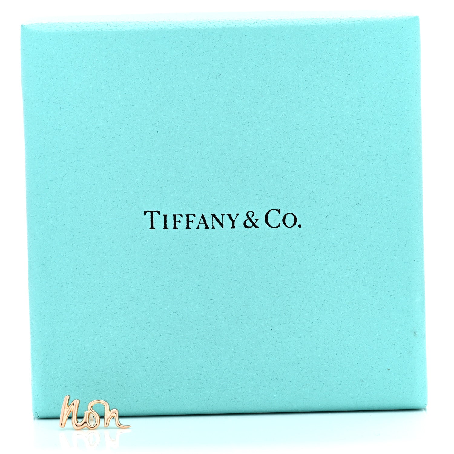 Tiffany 18K Rose Gold Graffiti Non Single Earring 5 of 5