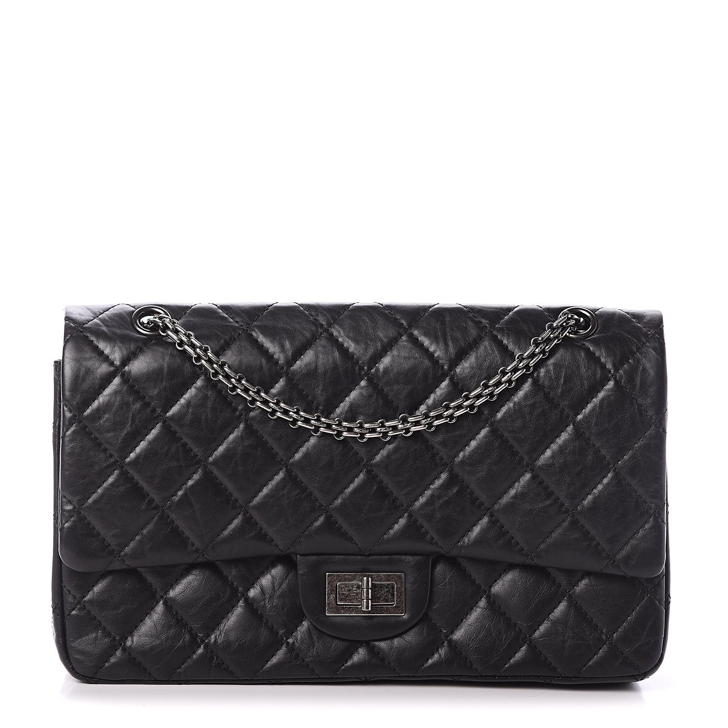Chanel Aged Calfskin Quilted 2.55 Reissue 227 Flap Black 1 of 8