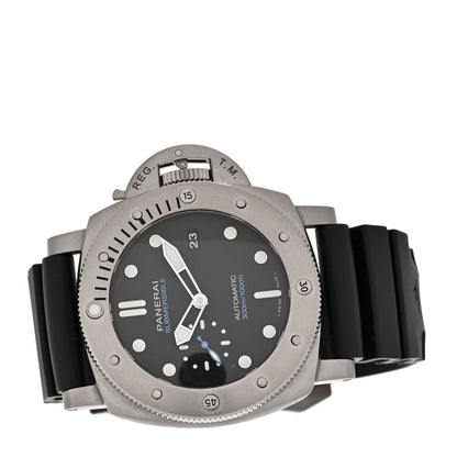 Panerai Titanium Rubber 47mm Luminor Submersible Automatic Watch Black PAM1305 2 of 5