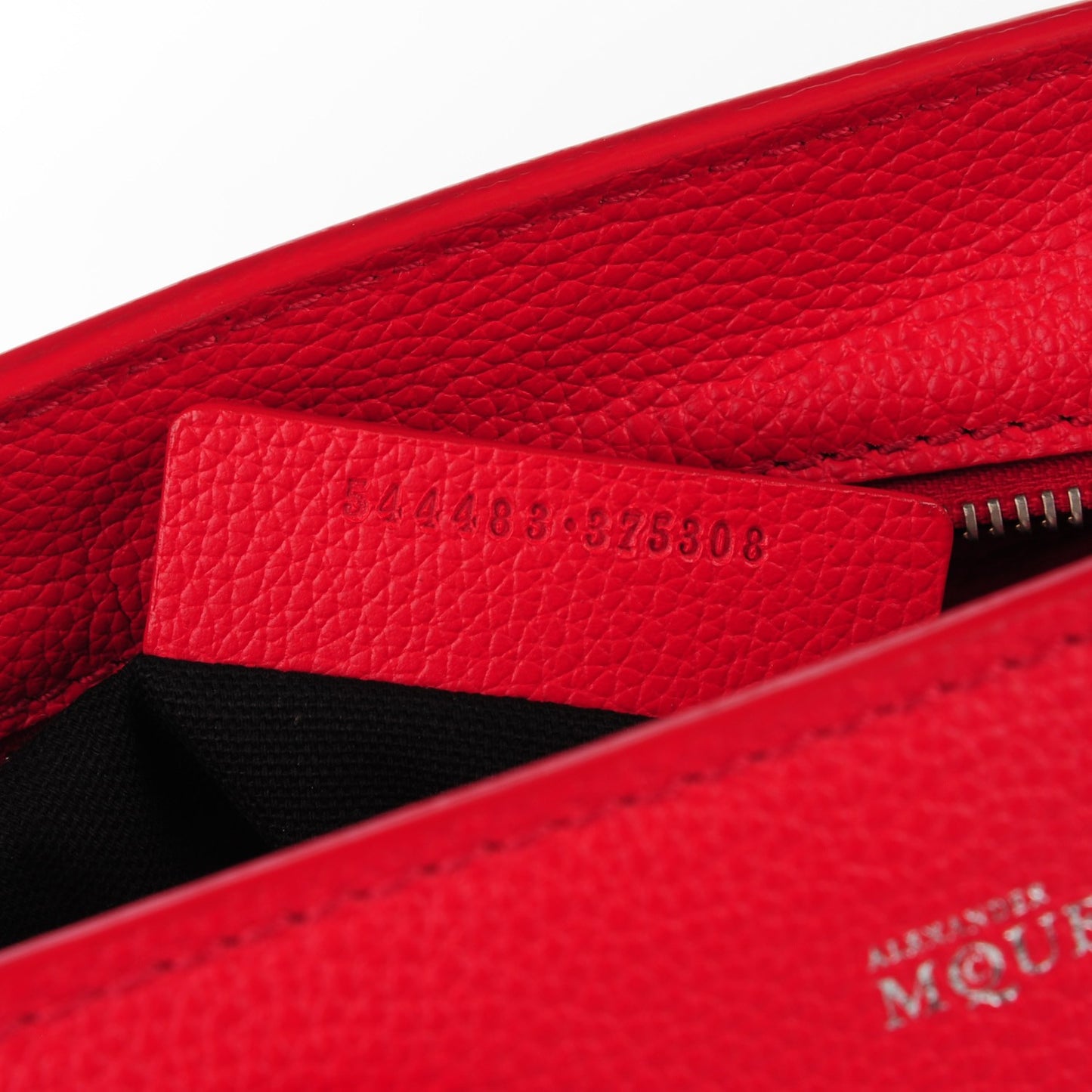 Pebbled Calfskin Mini Padlock Tote Red