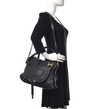Chloe Calfskin Medium Marcie Satchel Black 2 of 17