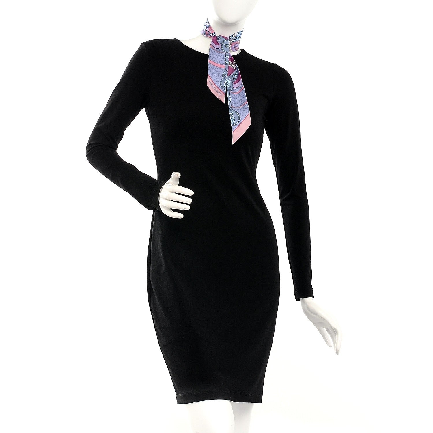 Hermes Silk La Promenade Du Matin Twilly Mauve Ciel Gris 2 of 5