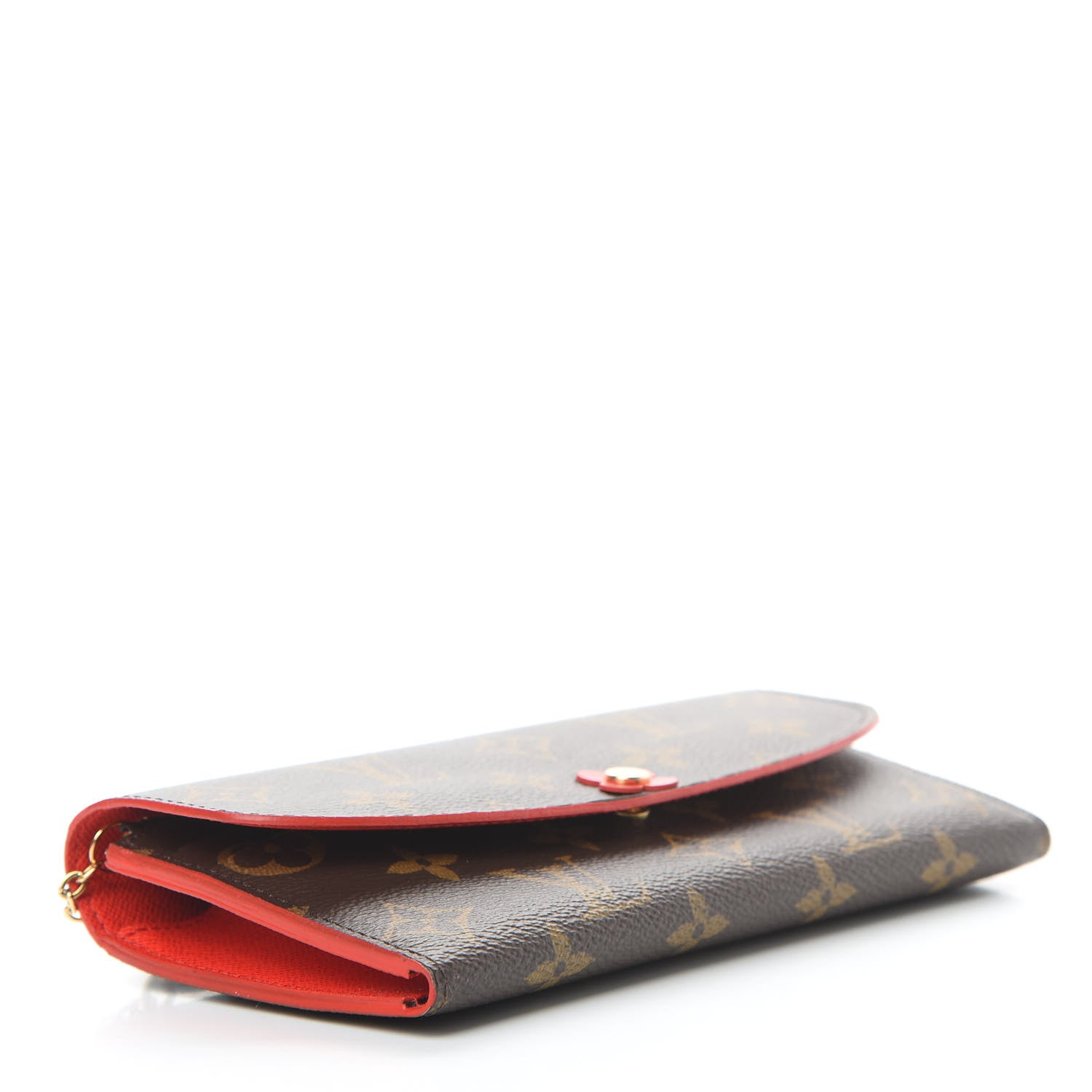 Louis Vuitton Monogram Bloom Flower Emilie Wallet Coquelicot 4 of 9
