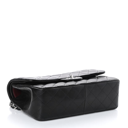 Chanel Lambskin Quilted Jumbo Double Flap Black 4 of 10