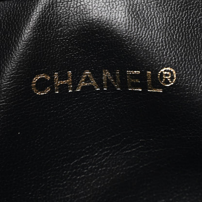 Chanel Lambskin Quilted Drawstring Backpack Black 6 of 13
