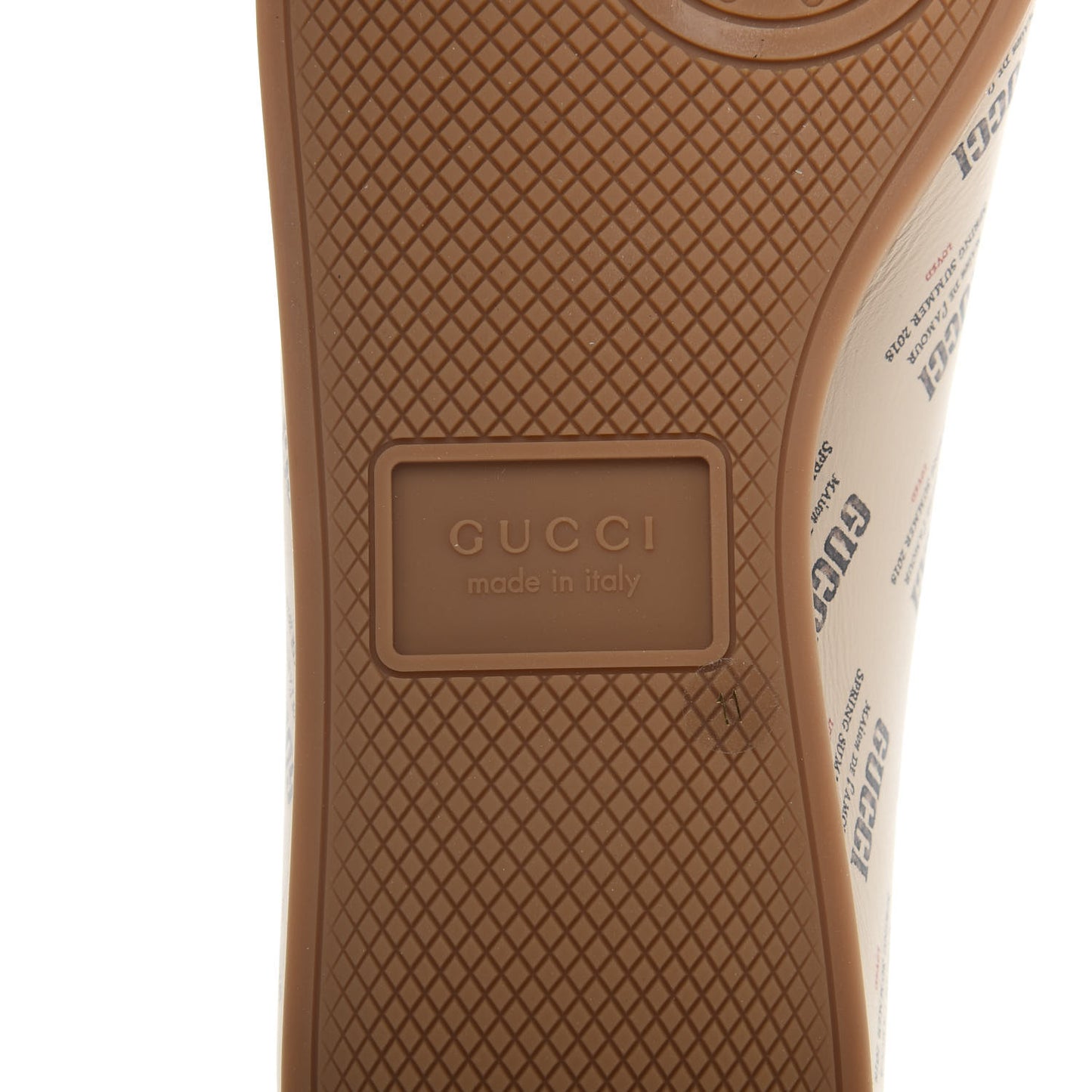 Calfskin Stamp Print Mens Falacer Sneakers 11 Soy