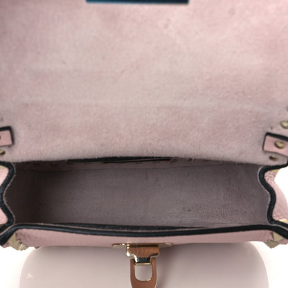 Valentino Garavani Grainy Calfskin Small Rockstud Top Handle Bag Rose Quartz 5 of 9
