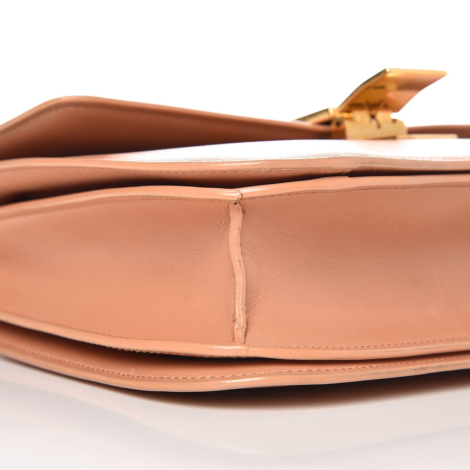 Celine Box Calfskin Medium Classic Box Flap Bag Nude 9 of 13
