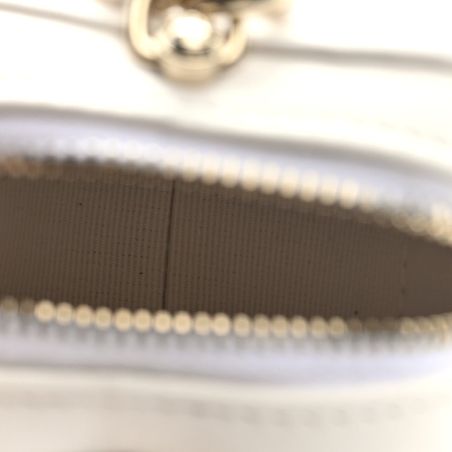 Lambskin Quilted CC Mini In Love Heart Bag Charm White