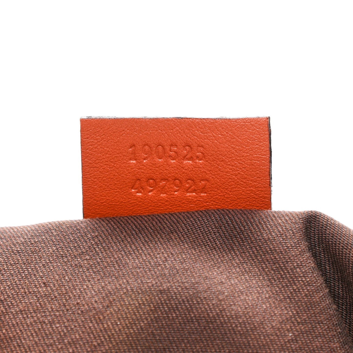 Guccissima Medium D Gold Hobo Orange