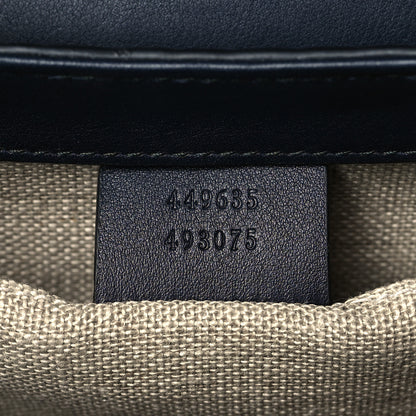 Gucci Soft Microguccissima Medium Emily Chain Shoulder Bag Blue 7 of 11