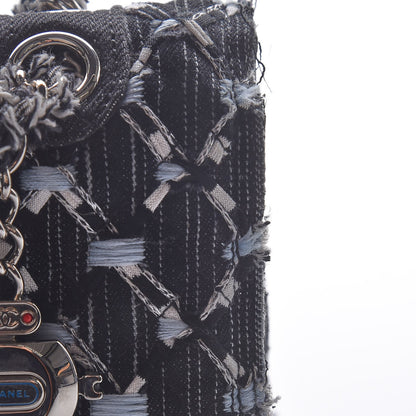Chanel Denim Woven Medium Flap Light Blue 9 of 14