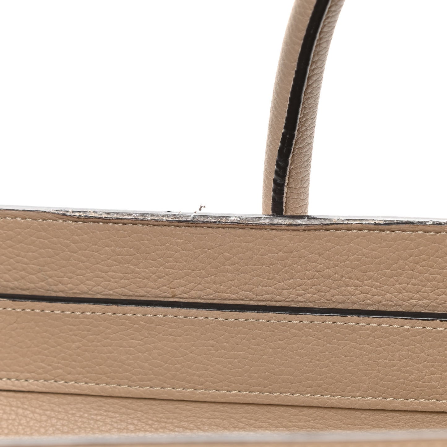 Drummed Calfskin Mini Luggage Dune