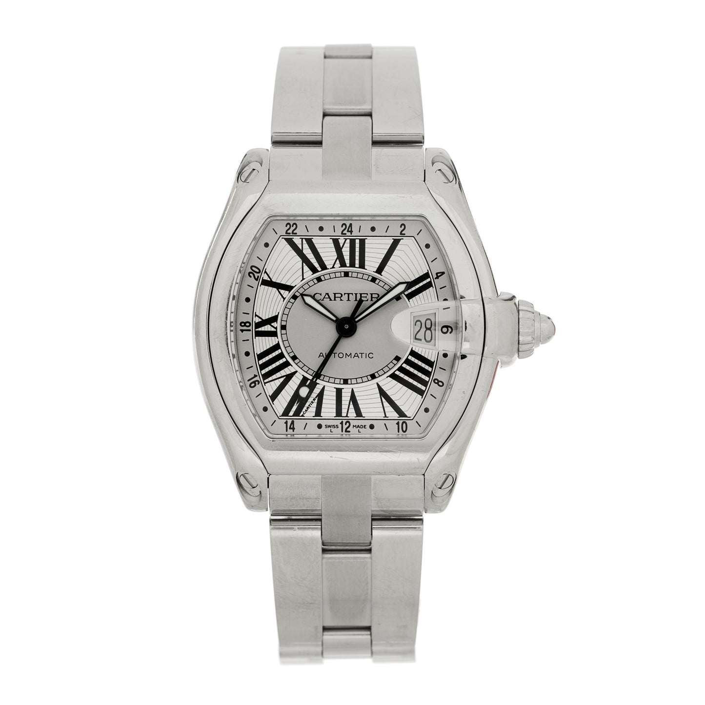 Stainless Steel 42mm Roadster GMT Automatic Watch