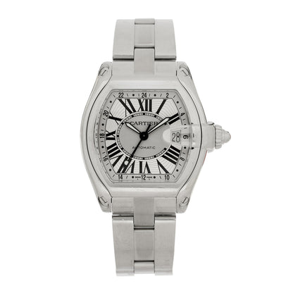 Cartier Stainless Steel 42mm Roadster GMT Automatic Watch 1 of 5