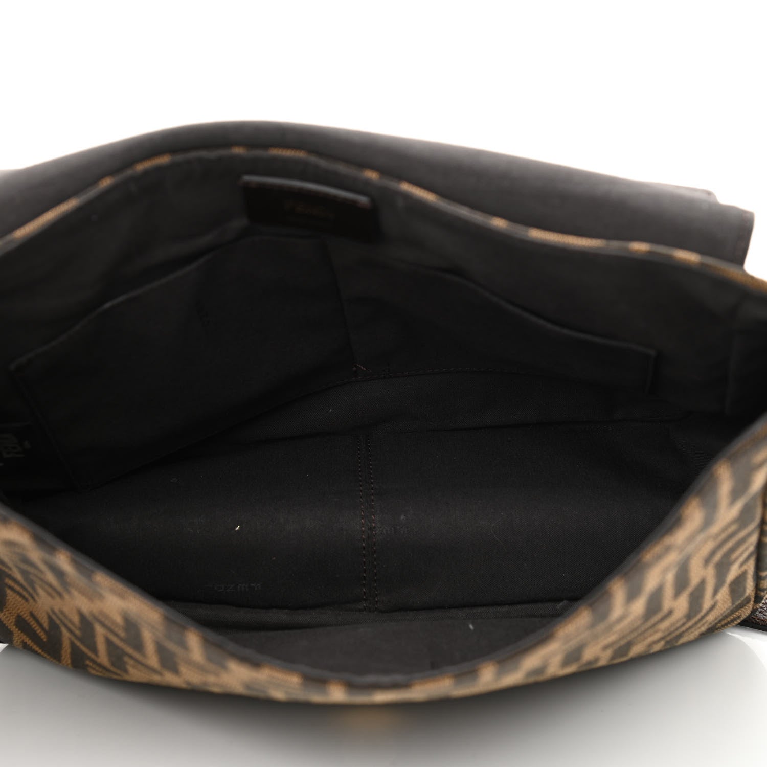 Fendi Zucca Vitello Artic Messenger Bag Tobacco Castagna 4 of 7