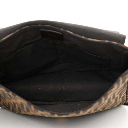 Fendi Zucca Vitello Artic Messenger Bag Tobacco Castagna 4 of 7