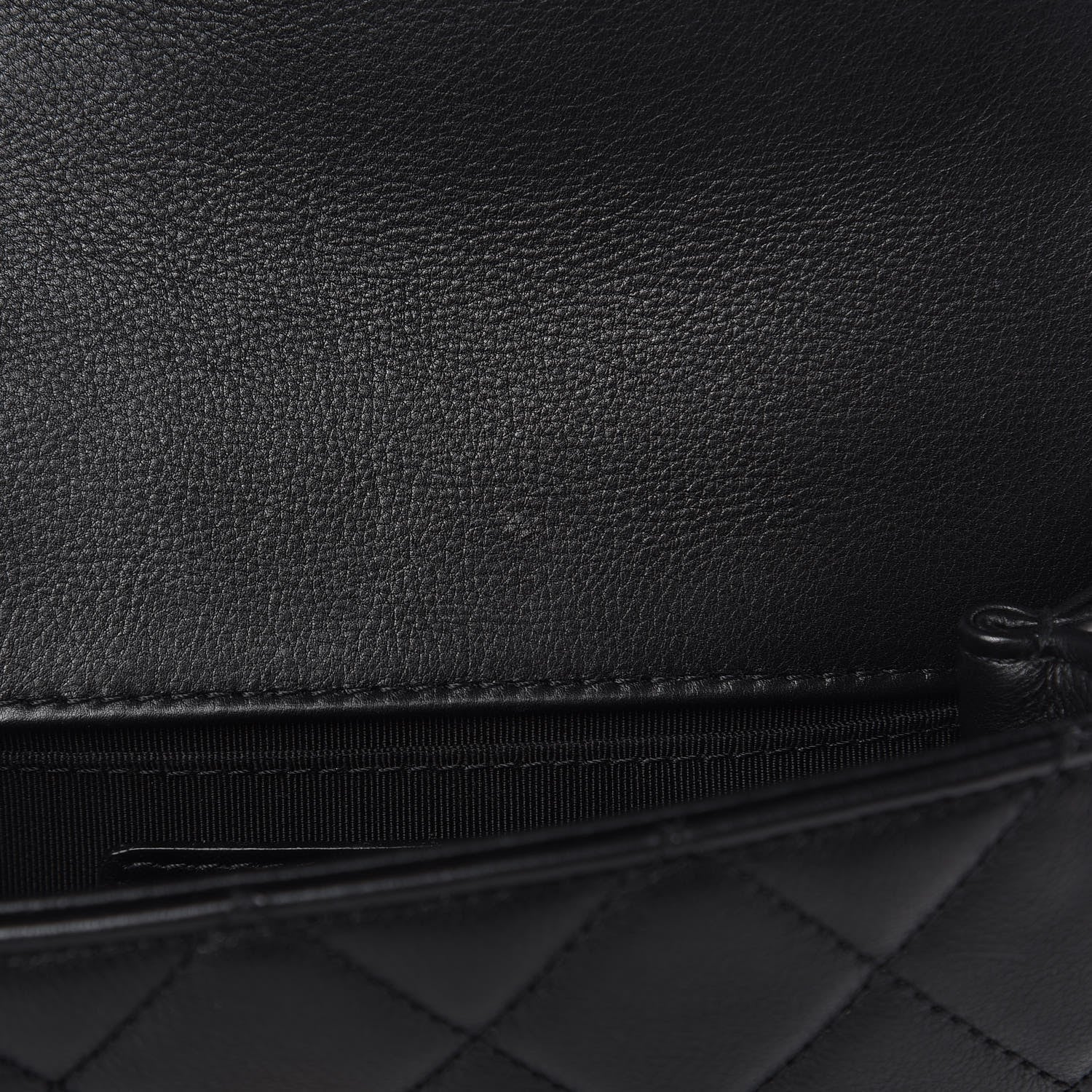Chanel Calfskin Quilted Flap Waist Bag Black 12 of 14