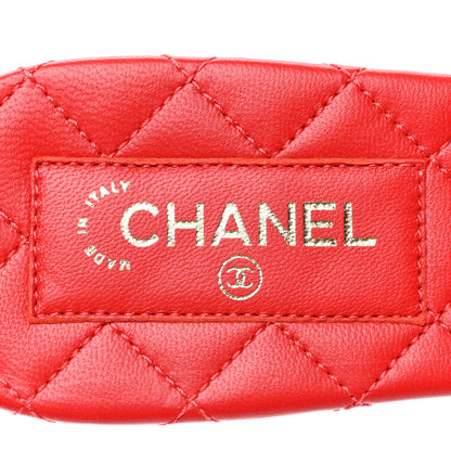Chanel Satin Mule Sandals 38 Red 7 of 9