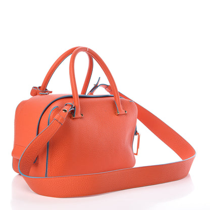 Delvaux Grained Calfskin Cool Box Satchel Paprika 3 of 9