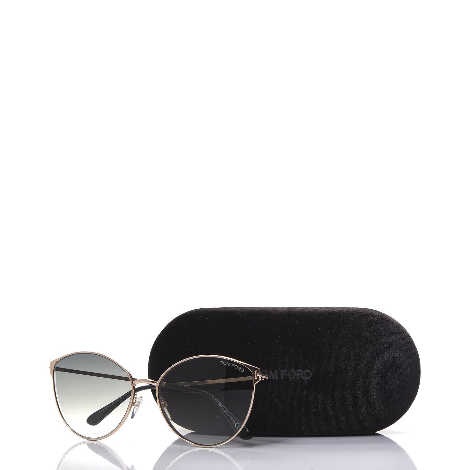 Tom Ford Metal Cat Eye Zeila Sunglasses TF654 Gold 7 of 7