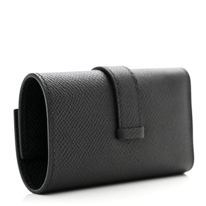 Hermes Epsom Bearn Multicles 4 Key Holder Black 4 of 7