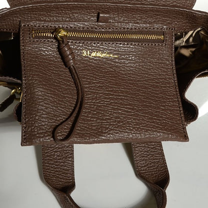 3.1 Phillip Lim 3.1 Textured Calfskin Mini Pashli Satchel Taupe 23 of 26
