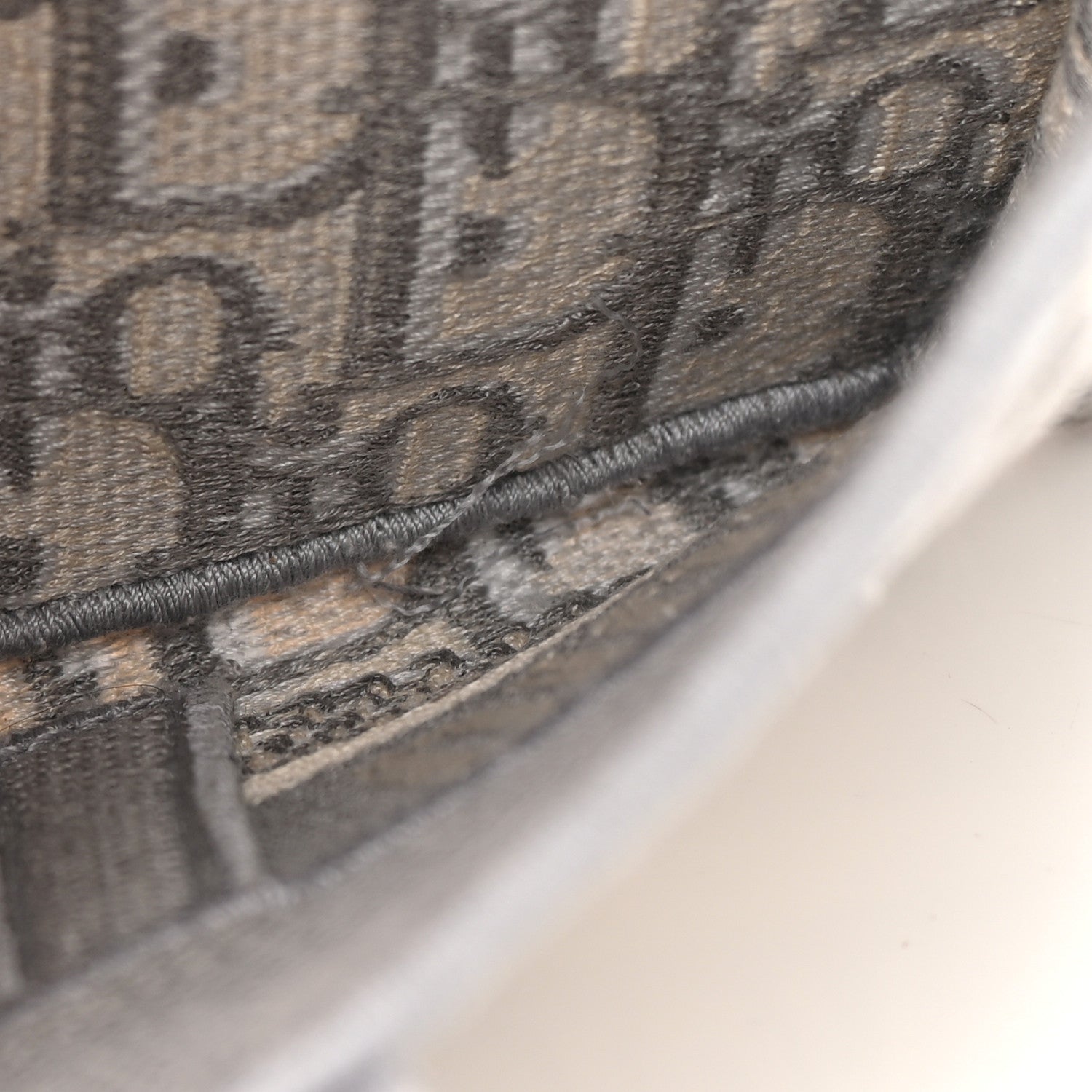 Christian Dior Oblique Slim Saddle Pouch Grey 14 of 14