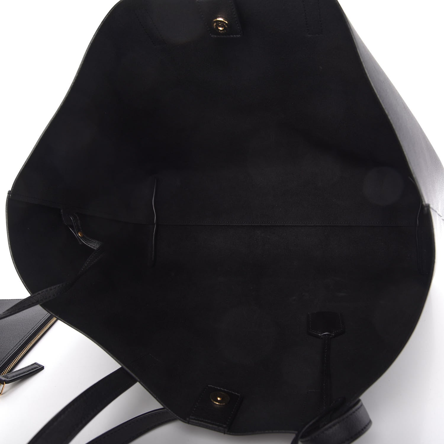 Saint Laurent Calfskin Large Shopping Tote Black 5 of 10