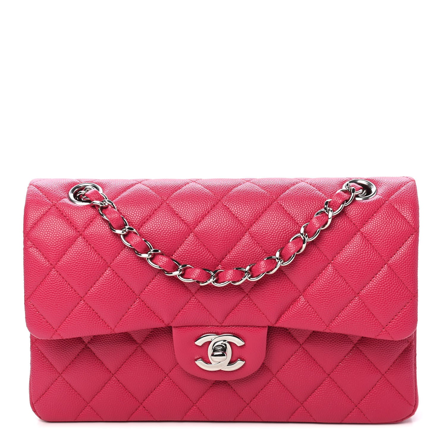 Chanel Caviar Quilted Small Double Flap Pink 1 of 9