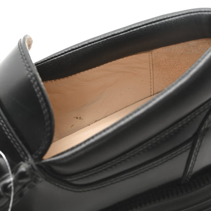 Gucci Magnum Calfskin Nappa Samoa Womens Horsebit Platform Chunky Lug Sole 40mm Loafers 40 Black 10 of 11