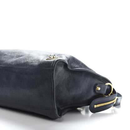 Balenciaga Chevre Gold Metallic Edge Hardware City Bleu Nuit Dark Sea 13 of 18