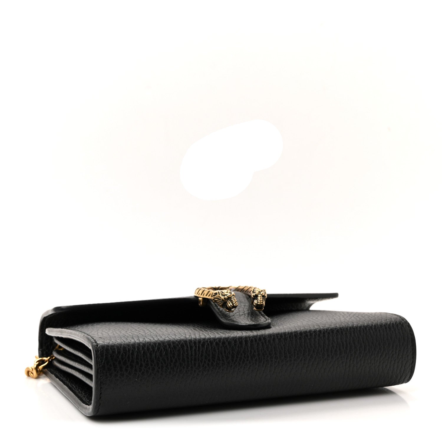 Gucci Calfskin Garden Dionysus Chain Wallet Black 4 of 9