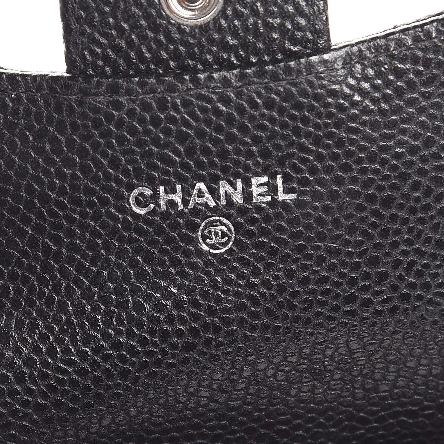 Chanel Caviar Quilted Flap Card Holder Wallet Black 6 of 8