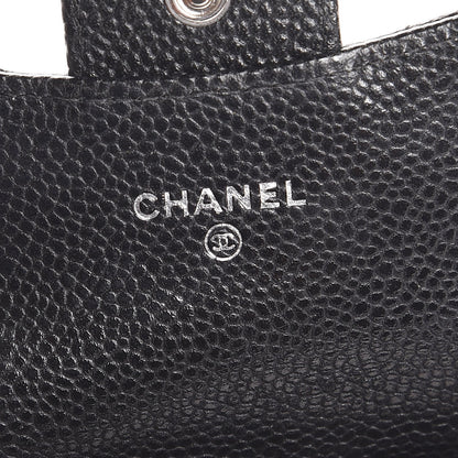 Chanel Caviar Quilted Flap Card Holder Wallet Black 6 of 8