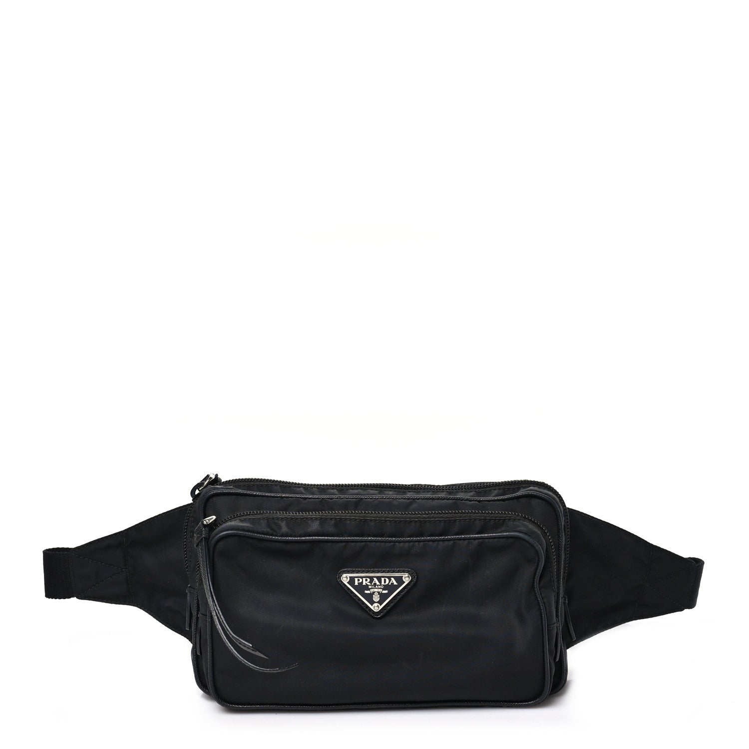 Prada Tessuto Nylon Belt Bag Black 1 of 9