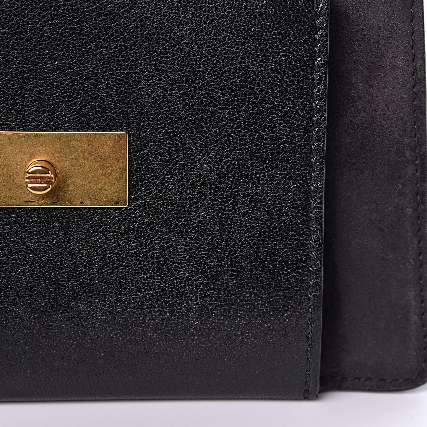 Goatskin Suede Small GV3 Shoulder Bag Black