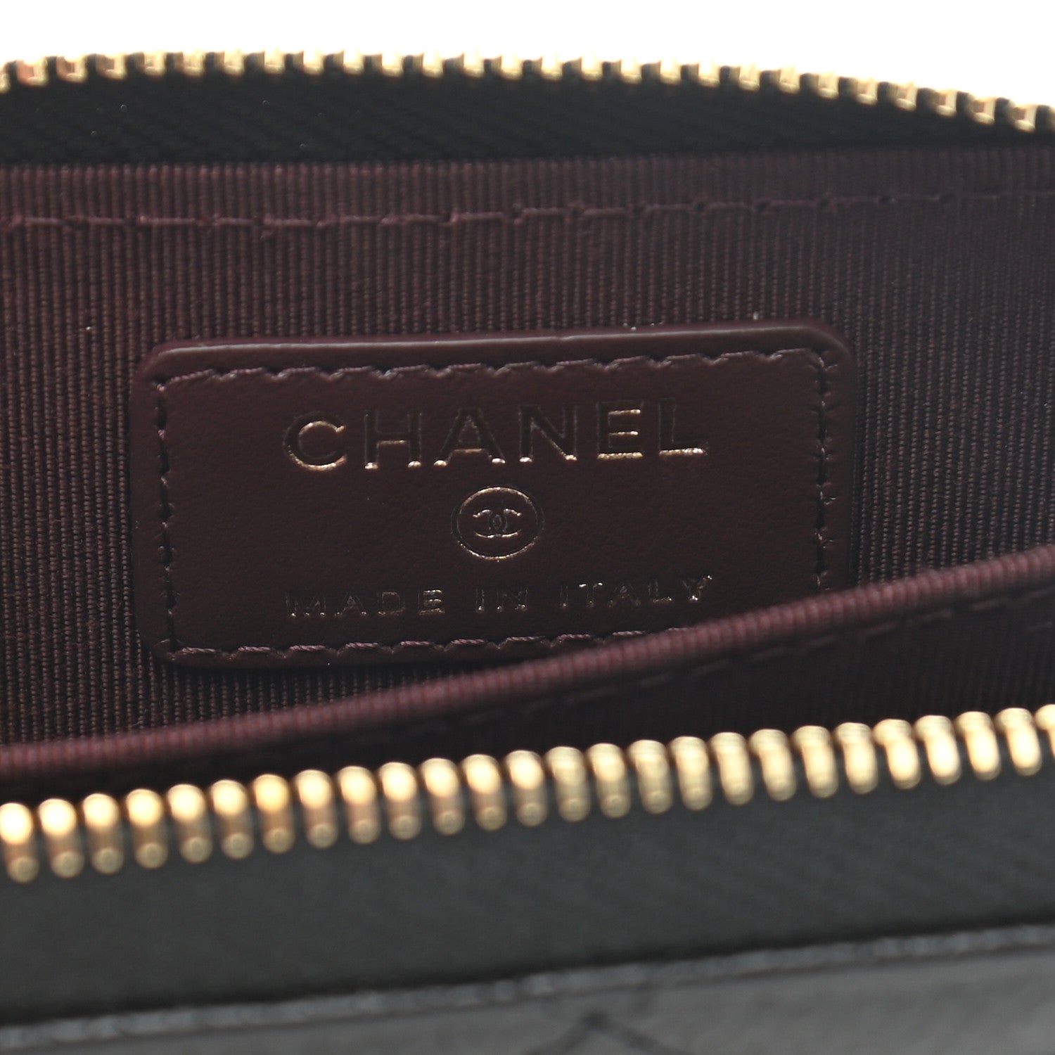 Chanel Caviar Quilted Zip Coin Purse Wallet Black 6 of 8